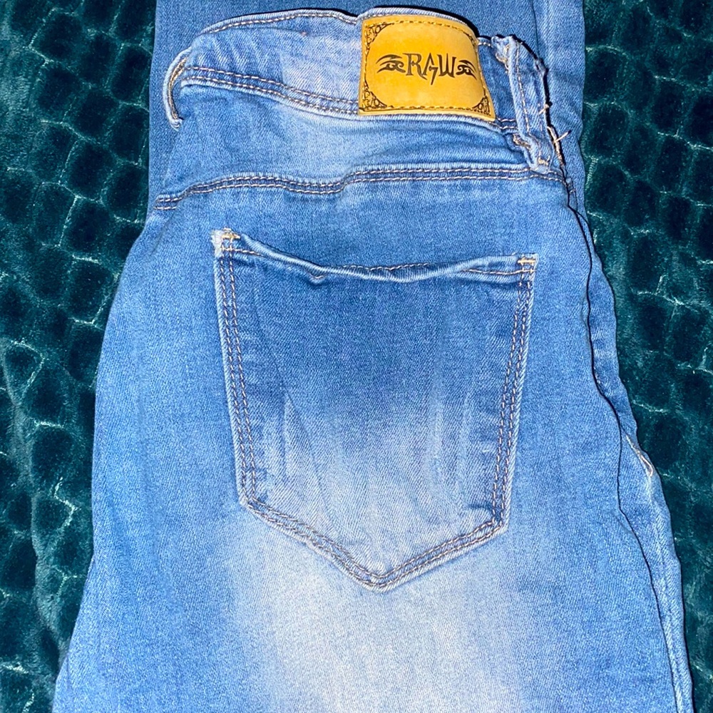 Raw Distressed Skinny Jeans